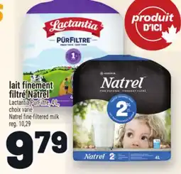 Metro LAIT FINEMENT FILTRÉ NATREL | NATREL FINE-FILTERED MILK offer