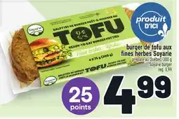 Metro BURGER DE TOFU AUX FINES HERBES SOYARIE | SOYARIE BURGER offer