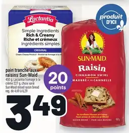 Metro PAIN TRANCHÉ AUX RAISINS SUN-MAID | SUN-MAID SLICED RAISIN BREAD offer