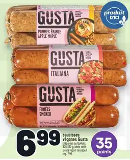 Metro SAUCISSES VÉGÉTALIENNES GUSTA | GUSTA VEGAN SAUSAGES offer