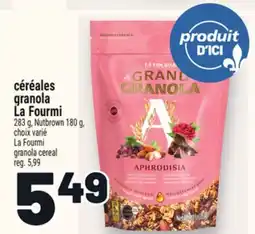Metro CÉRÉALES GRANOLA LA FOURMI | LA FOURMI GRANOLA CEREAL offer