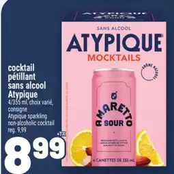 Metro COCKTAIL PÉTILLANT SANS ALCOOL ATYPIQUE | ATYPIQUE SPARKLING NON-ALCOHOLIC COCKTAIL offer