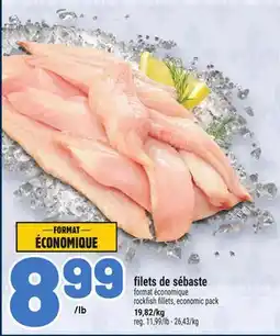 Metro FILETS DE SÉBASTE | ROCKFISH FILLETS, ECONOMIC PACK offer