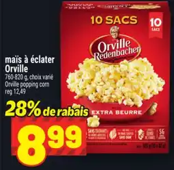 Metro MAÏS À ÉCLATER ORVILLE | ORVILLE POPPING CORN offer