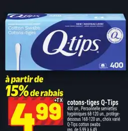 Metro COTONS-TIGES Q-TIPS | Q-TIPS COTTON SWABS offer