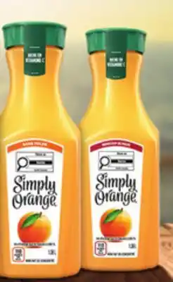 Metro LES JUS SIMPLY ORANGEMD EN BOUTEILLE DE offer