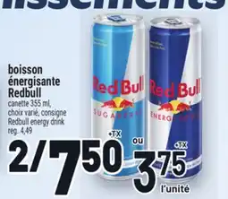 Metro BOISSON ÉNERGISANTE REDBULL | REDBULL ENERGY DRINK CANETTE offer