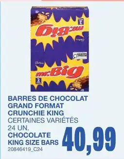 Wholesale Club BARRES DE CHOCOLAT GRAND FORMAT CRUNCHIE KING, 24 UN offer