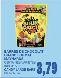 Wholesale Club BARRES DE CHOCOLAT GRAND FORMAT offer