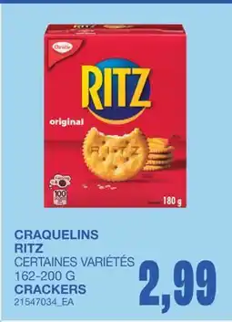 Wholesale Club CRAQUELINS RITZ offer