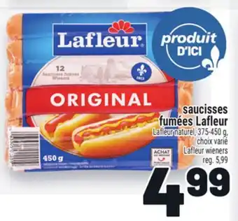 Metro SAUCISSES FUMÉES LAFLEUR | LAFLEUR WIENERS offer