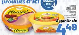 Metro HUMMUS FONTAINE SANTÉ | FONTAINE SANTÉ HUMMUS offer