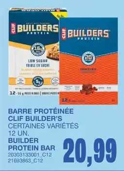 Wholesale Club BARRE PROTÉINÉE BUILDER'S, 12 UN offer