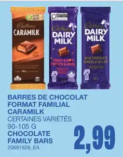 Wholesale Club BARRES DE CHOCOLAT FORMAT FAMILIAL CARAMILK offer