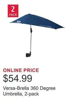 Costco Versa-Brella 360 Degree Umbrella, 2-pack offer