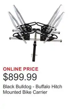 Costco Black Bulldog - Buffalo Hitch Mounted Bike Carrier offer