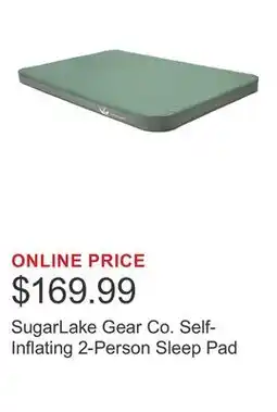 Costco SugarLake Gear Co. Self-Inflating 2-Person Sleep Pad offer