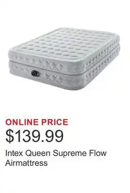 Costco Intex Queen Supreme Flow Airmattress offer