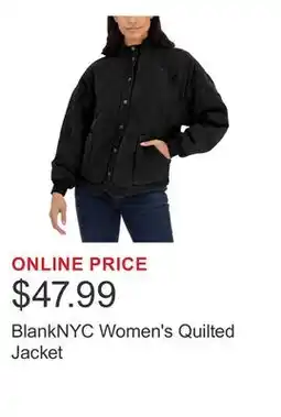 Costco BlankNYC Women's Quilted Jacket offer