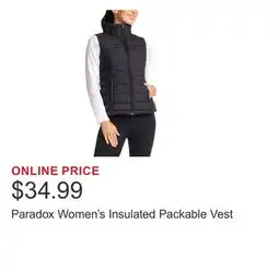 Costco Paradox Women's Insulated Packable Vest offer