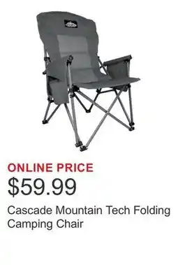 Costco Cascade Mountain Tech Folding Camping Chair offer
