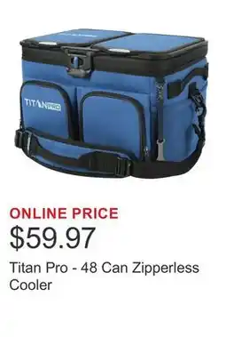 Costco Titan Pro - 48 Can Zipperless Cooler offer