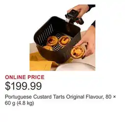 Costco Portuguese Custard Tarts Original Flavour, 80 × 60 g (4.8 kg) offer