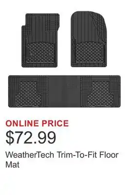 Costco WeatherTech Trim-To-Fit Floor Mat offer