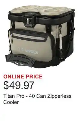 Costco Titan Pro - 40 Can Zipperless Cooler offer