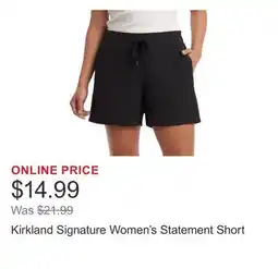 Costco Kirkland Signature Women's Statement Short offer