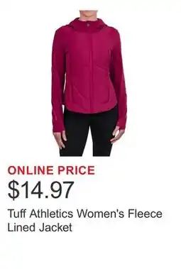 Costco Tuff Athletics Women's Fleece Lined Jacket offer