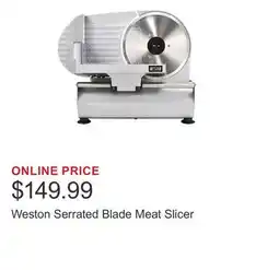Costco Weston Serrated Blade Meat Slicer offer
