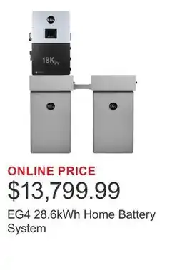 Costco EG4 28.6kWh Home Battery System offer