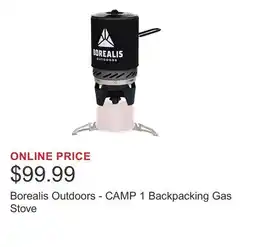 Costco Borealis Outdoors - CAMP 1 Backpacking Gas Stove offer