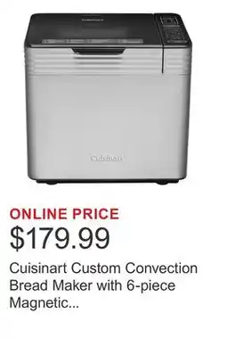 Costco Cuisinart Custom Convection Bread Maker with 6-piece Magnetic Measuring Spoon Set offer