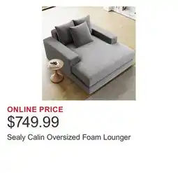 Costco Sealy Calin Oversized Foam Lounger offer