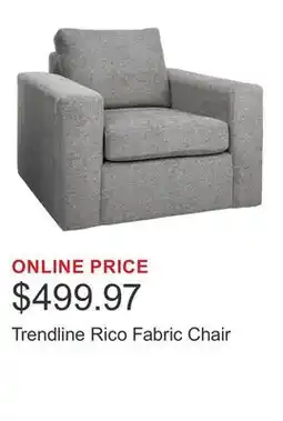 Costco Trendline Rico Fabric Chair offer