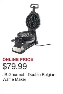 Costco JS Gourmet - Double Belgian Waffle Maker offer