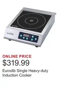Costco Eurodib Single Heavy-duty Induction Cooker offer