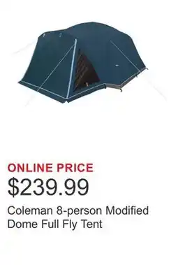 Costco Coleman 8-person Modified Dome Full Fly Tent offer