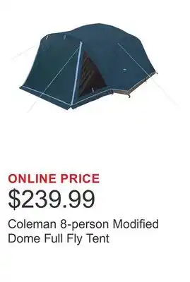 Costco Coleman 8-person Modified Dome Full Fly Tent offer