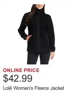 Costco Lolë Women's Fleece Jacket offer