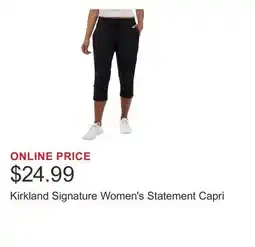 Costco Kirkland Signature Women's Statement Capri offer