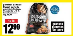 Super C pommes de terre Russet parfaite offer