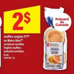 Maxi muffins anglais PC ou Menu bleu offer