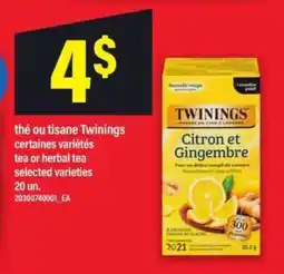 Maxi Twinings Citron et Gingembre offer
