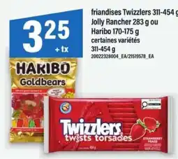 Maxi friandises Twizzlers, Jolly Rancher ou Haribo offer