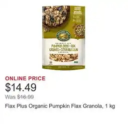 Costco Flax Plus Organic Pumpkin Flax Granola offer