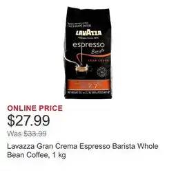 Costco Lavazza Gran Crema Espresso Barista Whole Bean Coffee offer