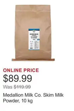 Costco Medallion Milk Co. Skim Milk Powder offer